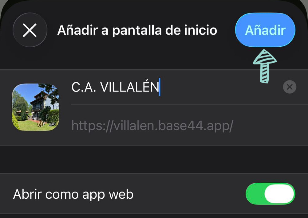 Vista de la aplicación 4